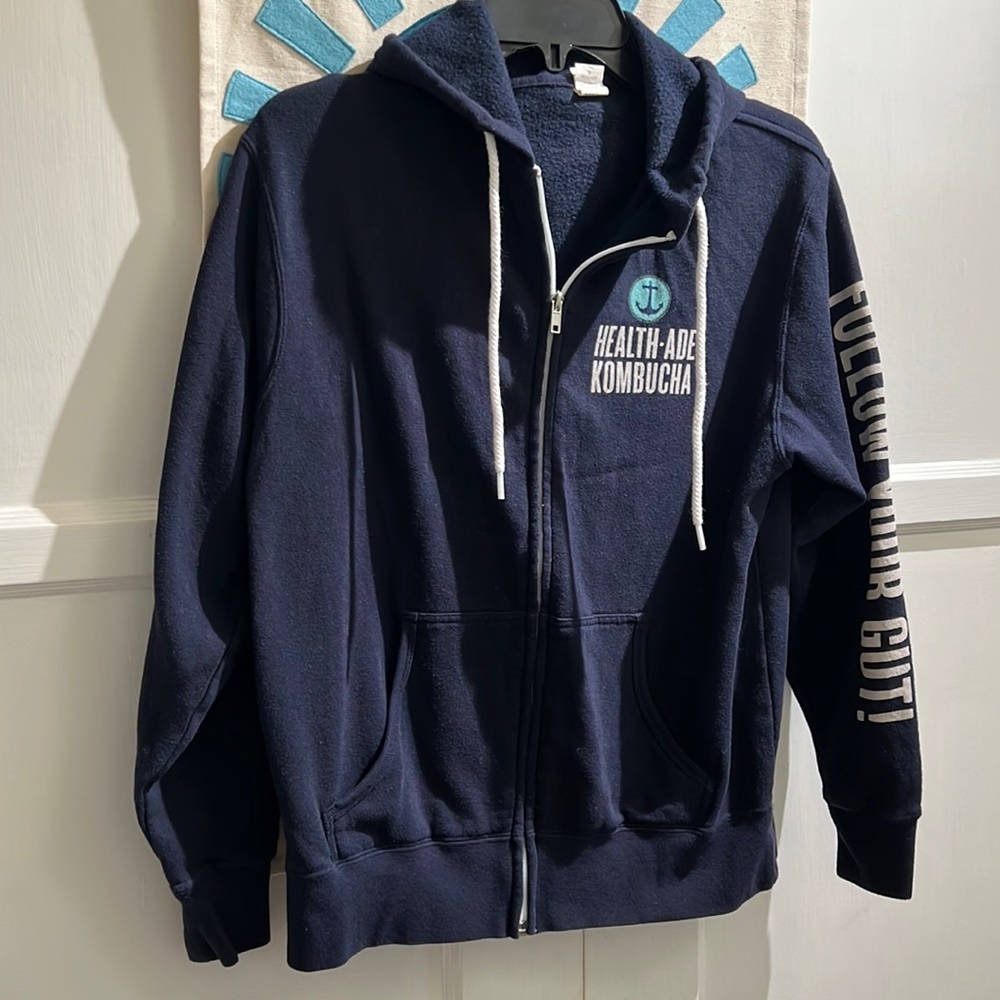 Womens Blue Kombucha Jacket zip up Size small